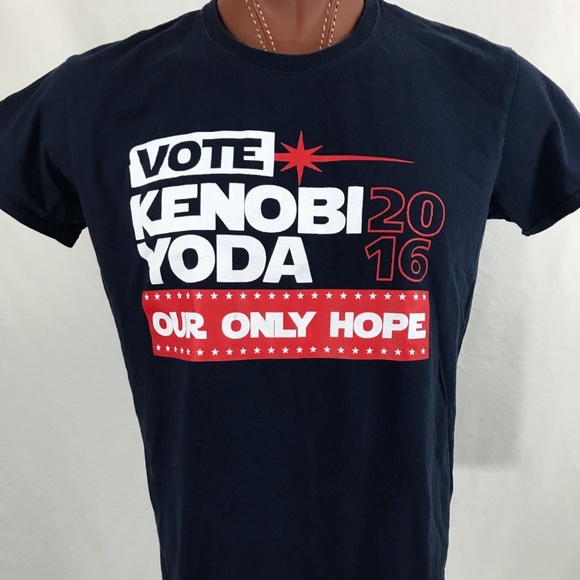 Other - Star Wars Vote Kenobi Yoda Our Only Hope Black XL